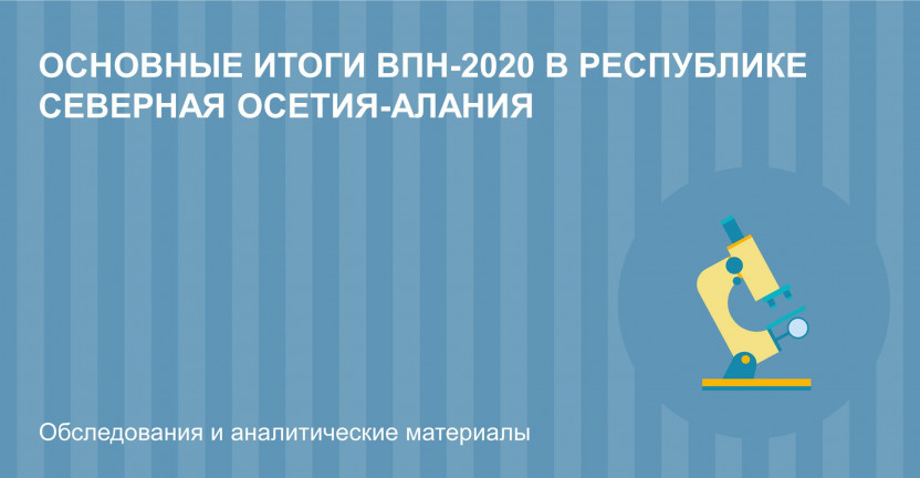 Основные итоги ВПН-2020 в Республике Северная Осетия-Алания